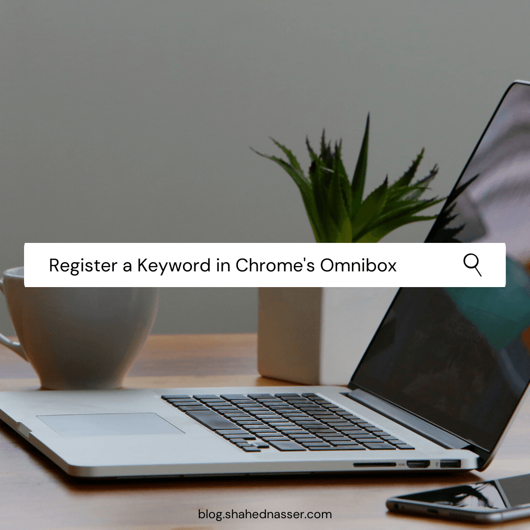 Register a Keyword in Chrome's Omnibox in Your Extension